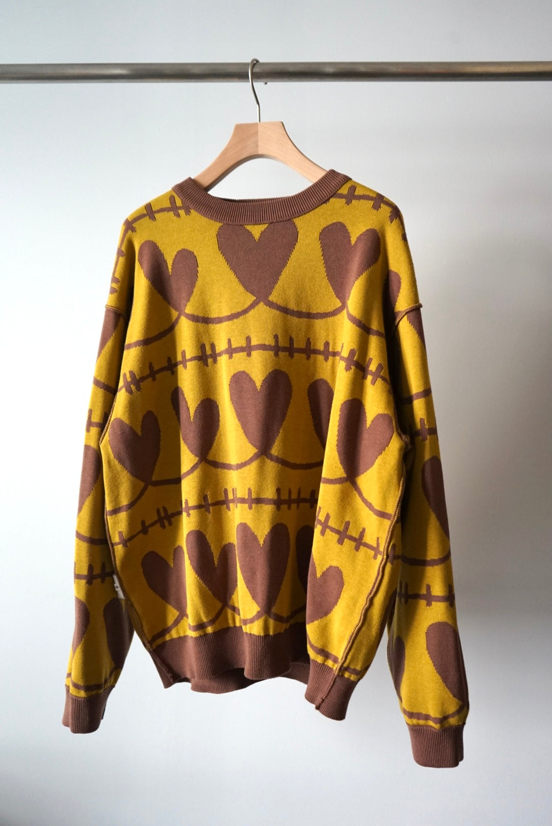 【SHOTAHIYAMA】heart cotton knit sweater