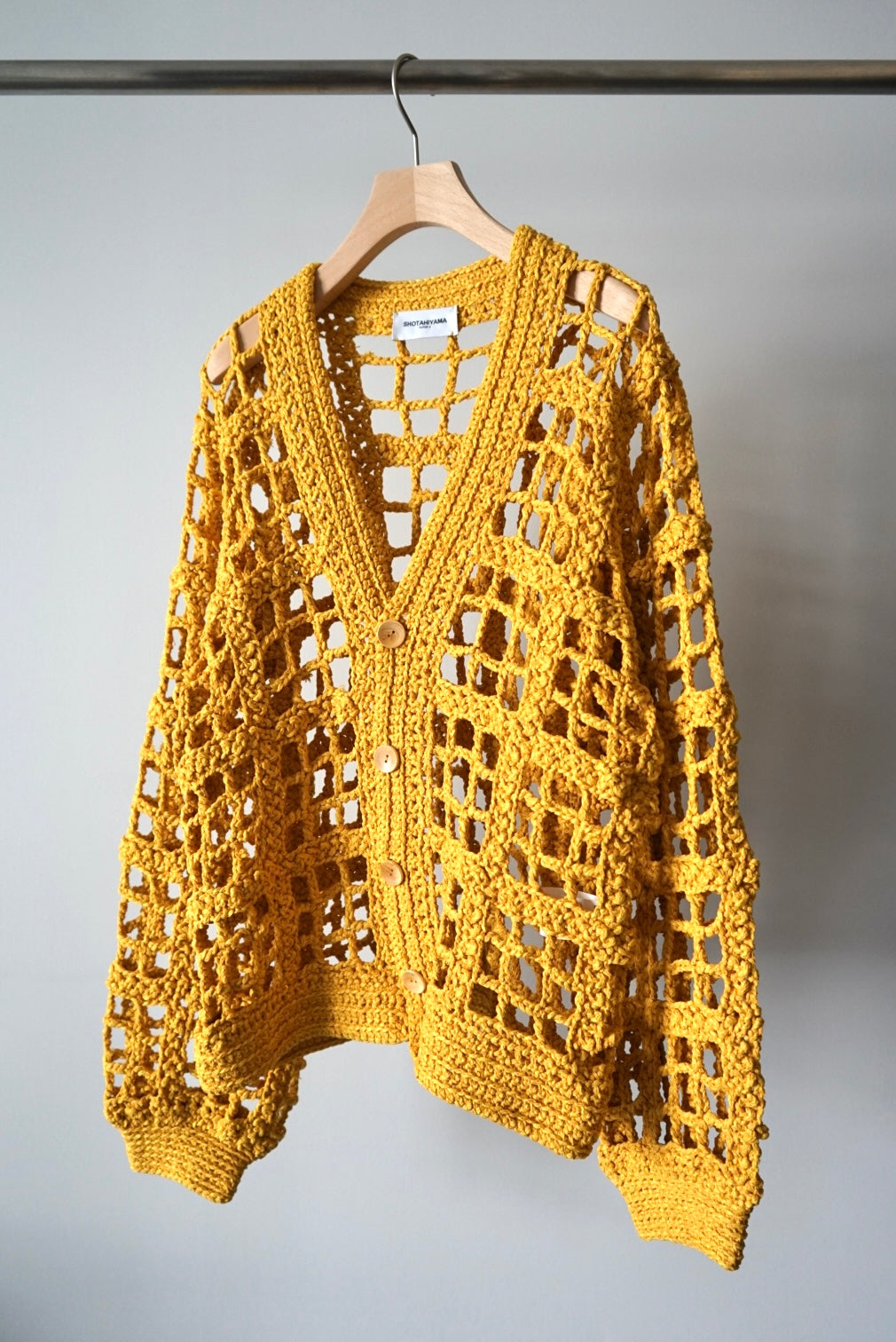 【SHOTAHIYAMA】washi mix hand knit cardigan