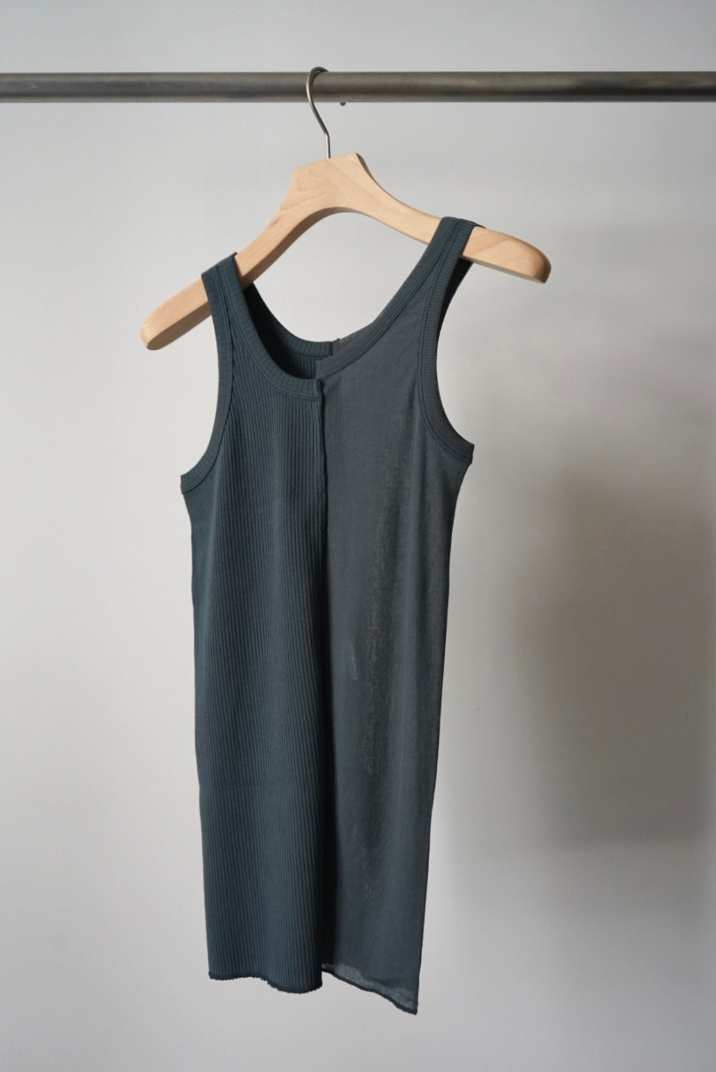 【HAKUJI】sheer/OG rib tanktop