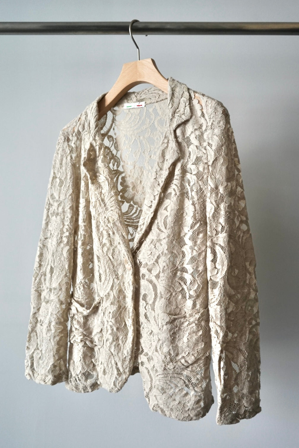 Lace tailored jacket made in Italy