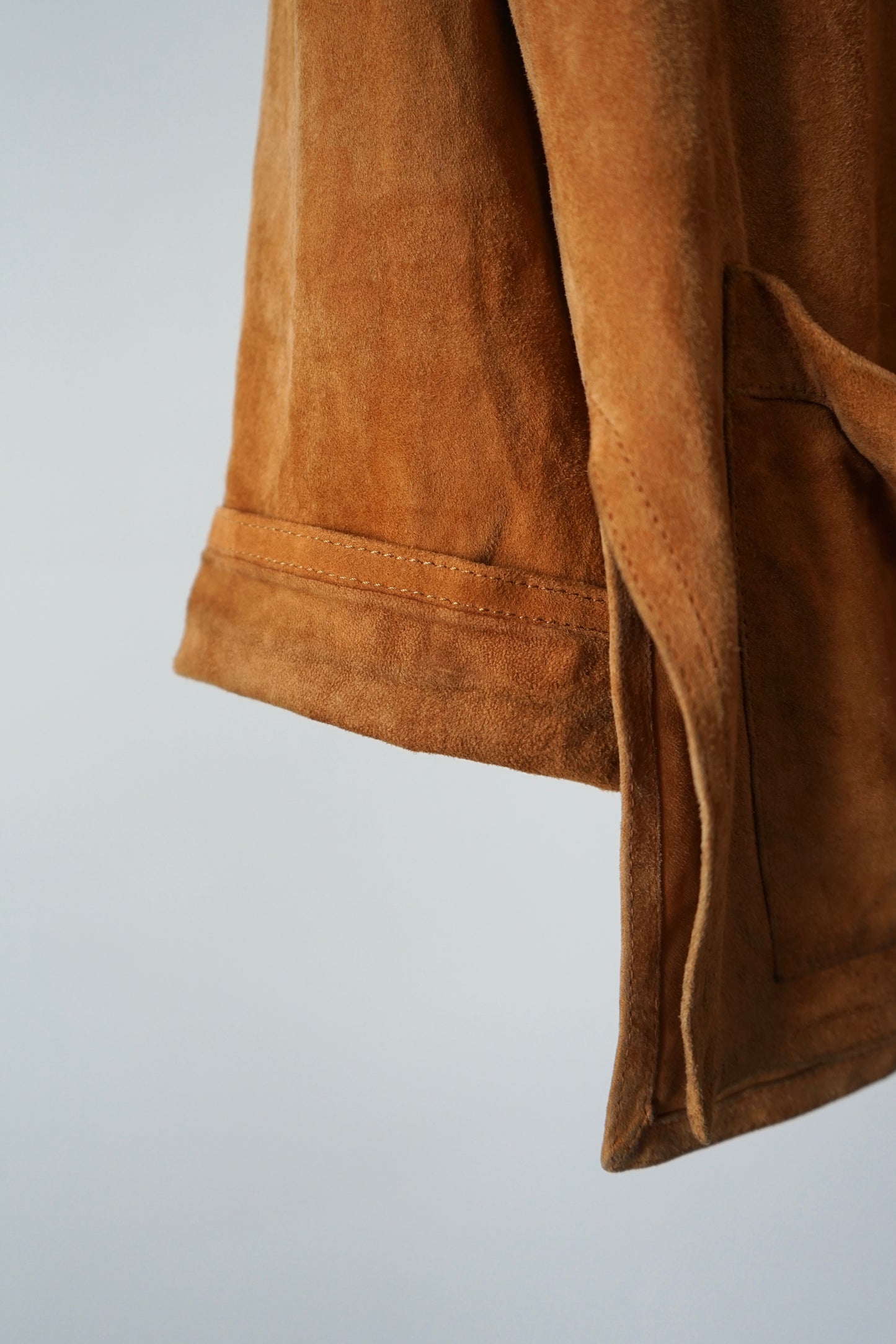 Suede over shirt jacket