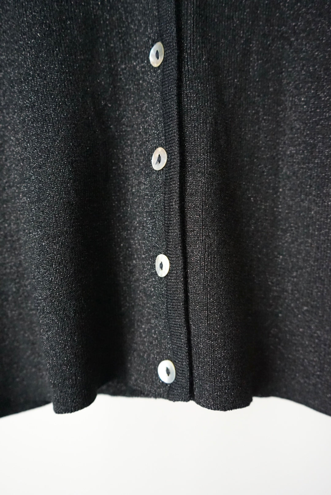 Glitter silk knit cardigan