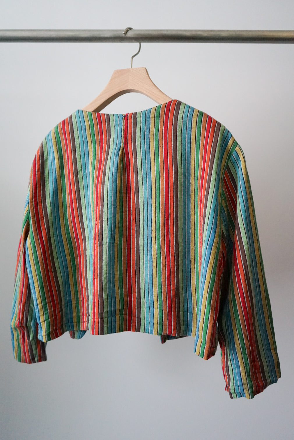 Multi stripe haori jacket