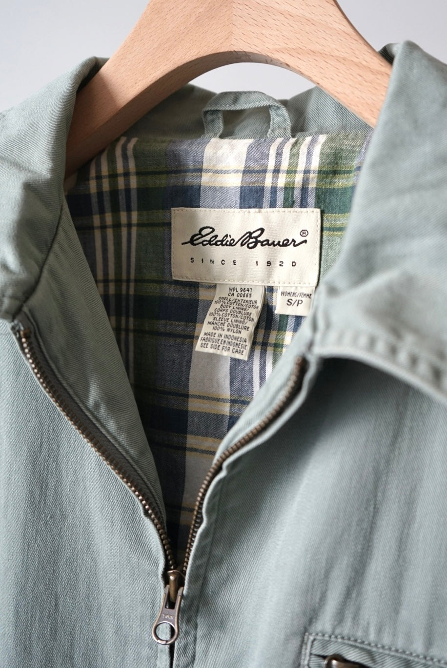 Sage green zipup jacket