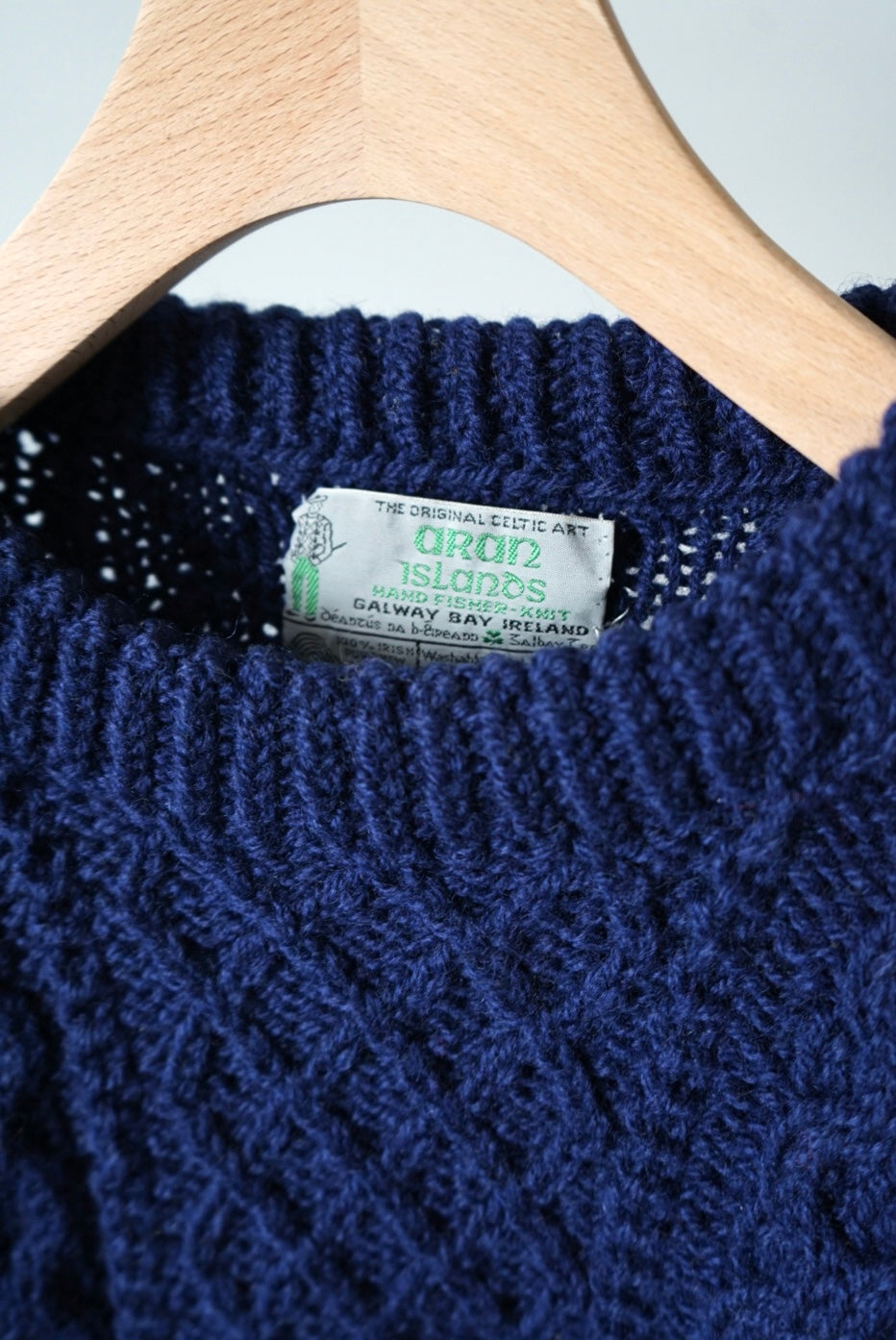 80's Irish aran sweater