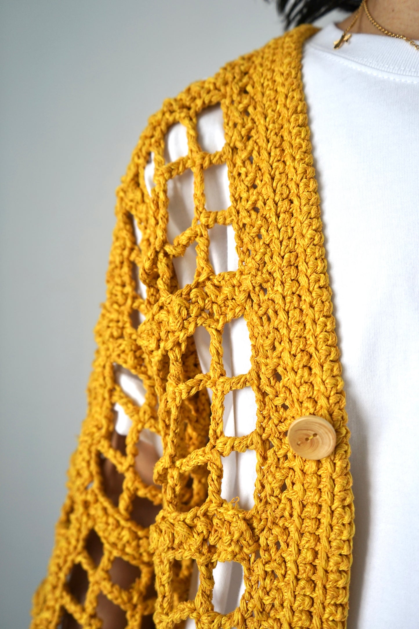 【SHOTAHIYAMA】washi mix hand knit cardigan