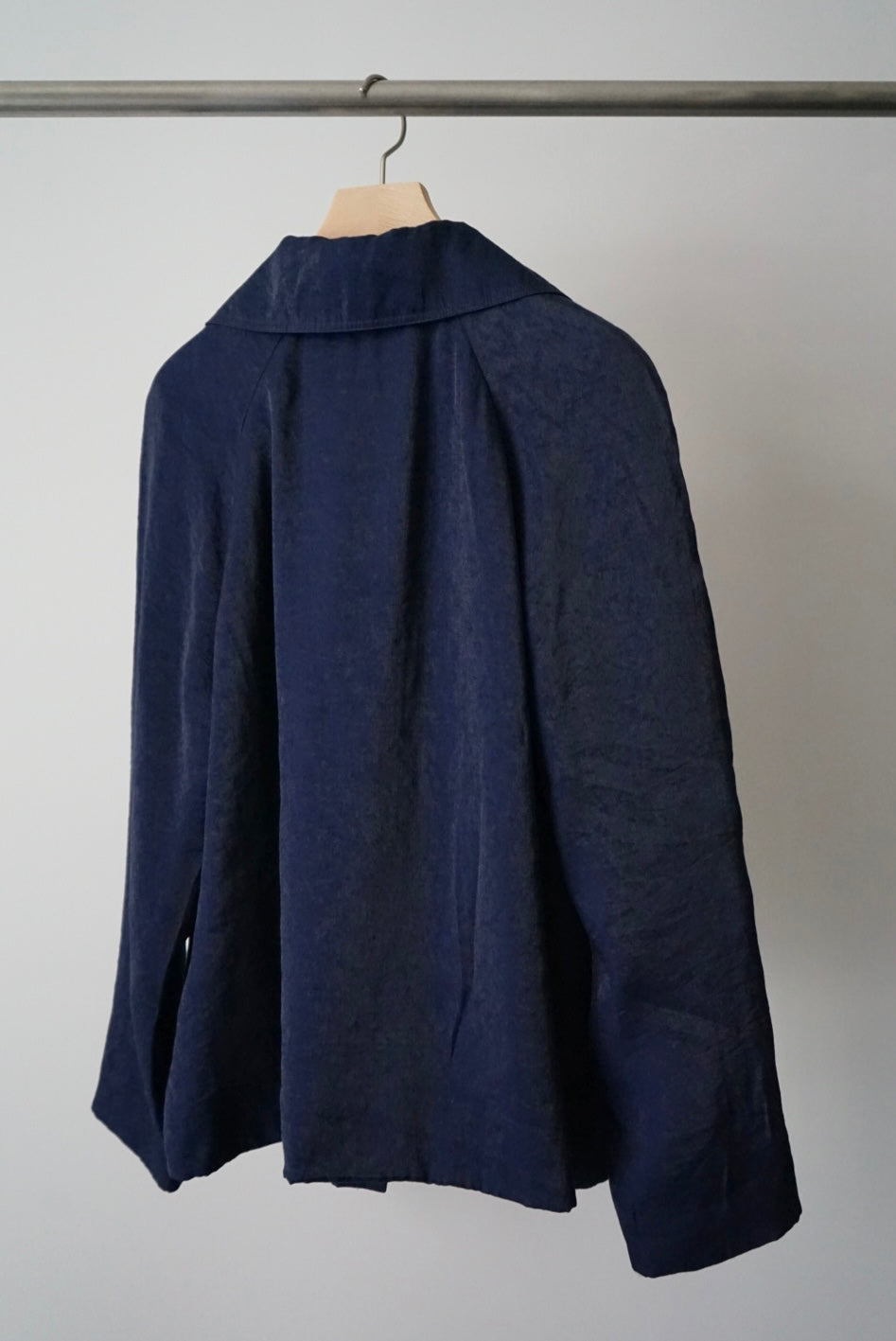 Shiny design collar jacket