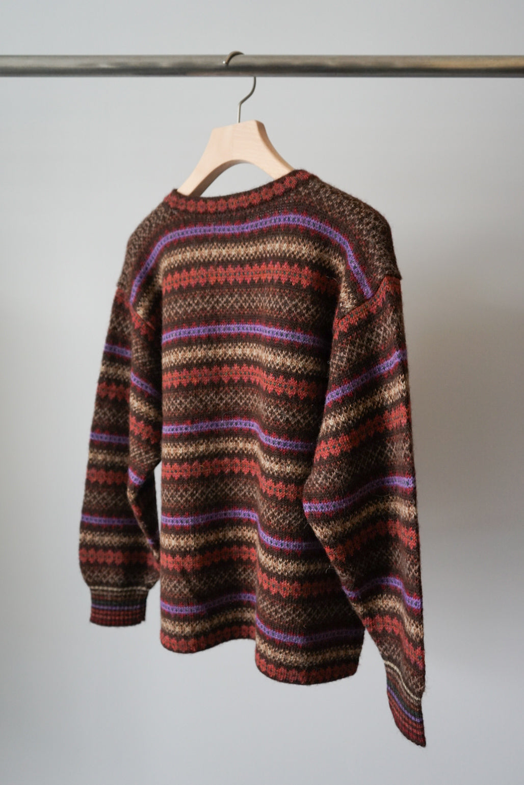 Alpaca fair isle cardigan