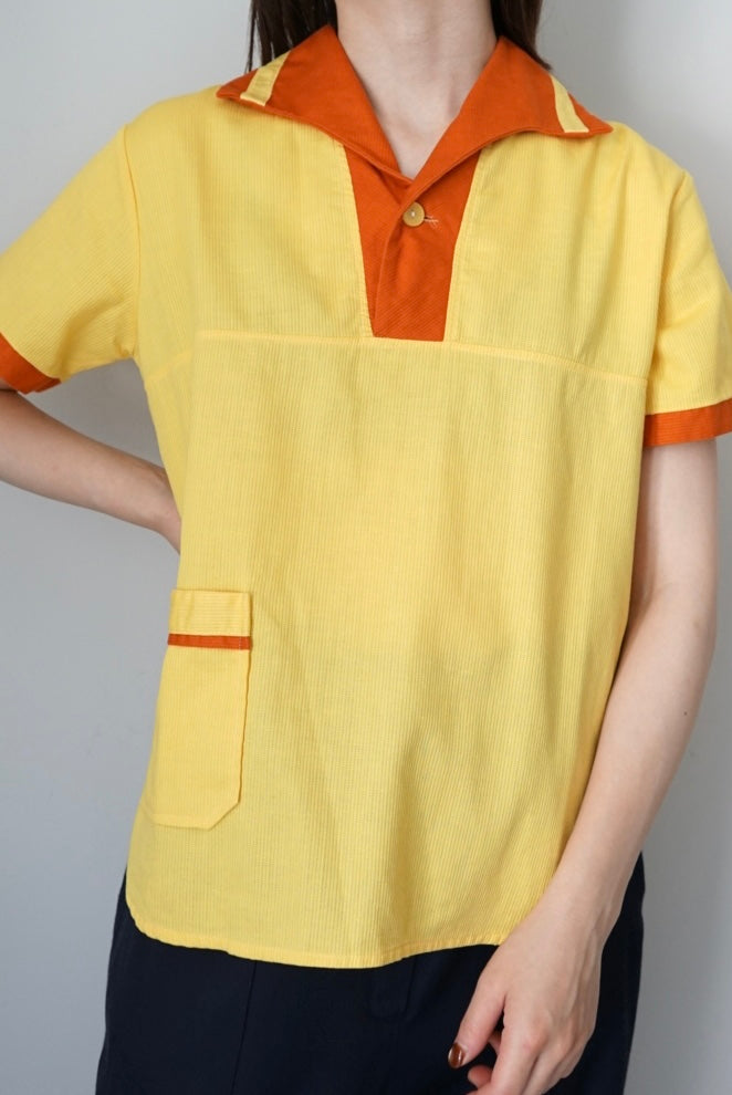 Around 60's italian collar pullover shirts