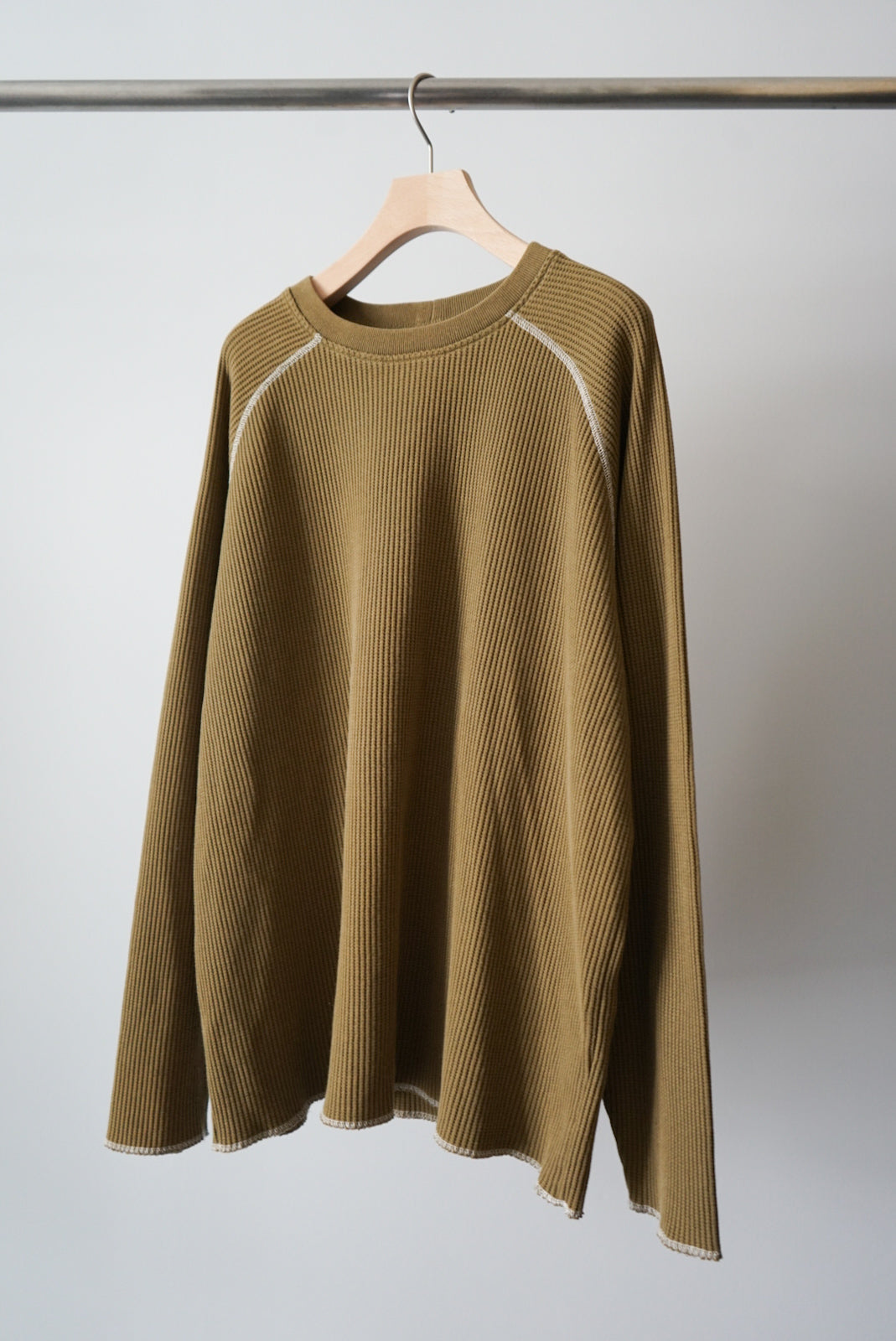 Raglan sleeve waffle l/s tee