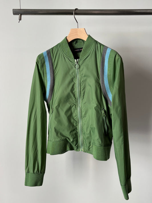 Rib design nylon jacket