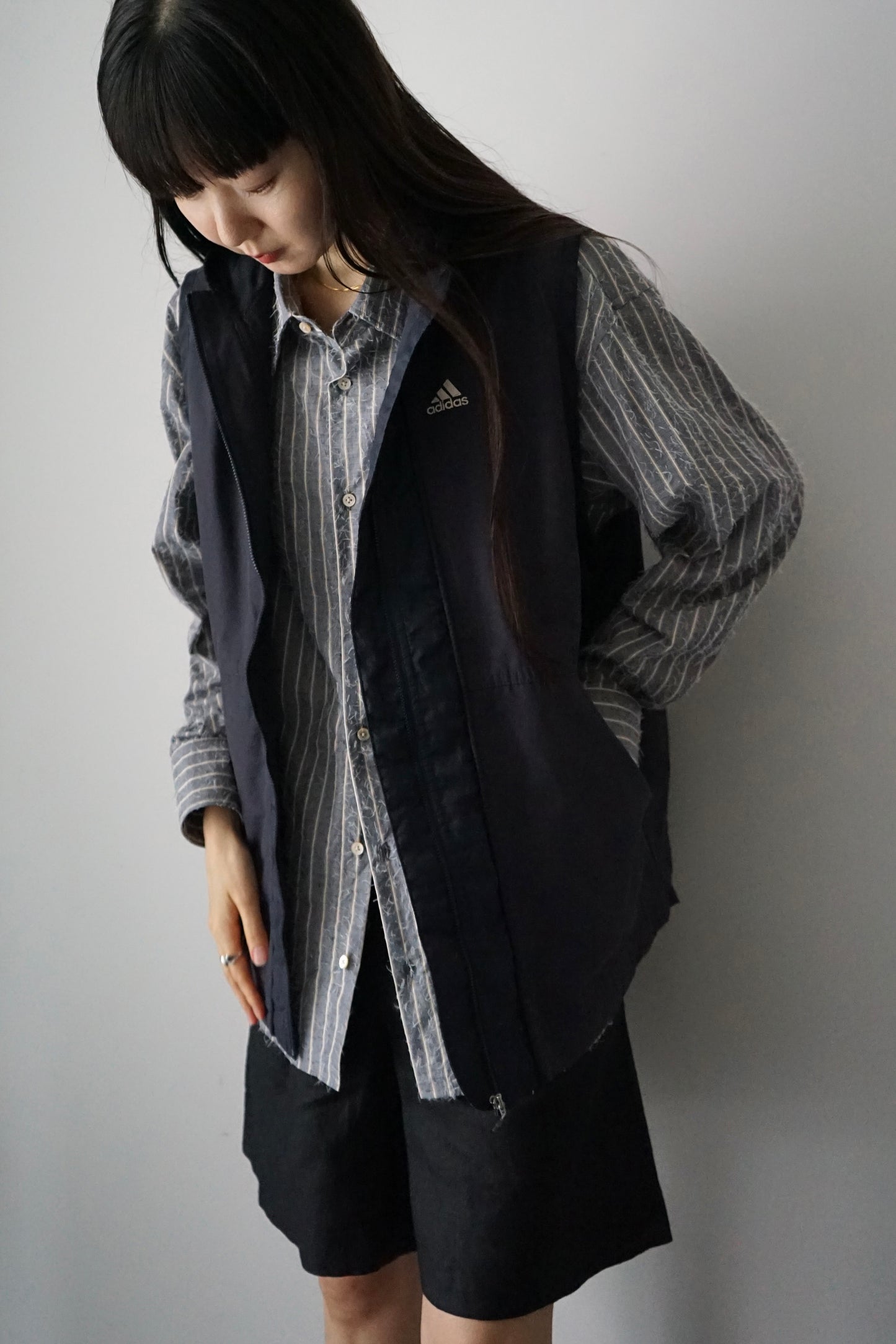 "adidas" foodie cotton poly tech vest