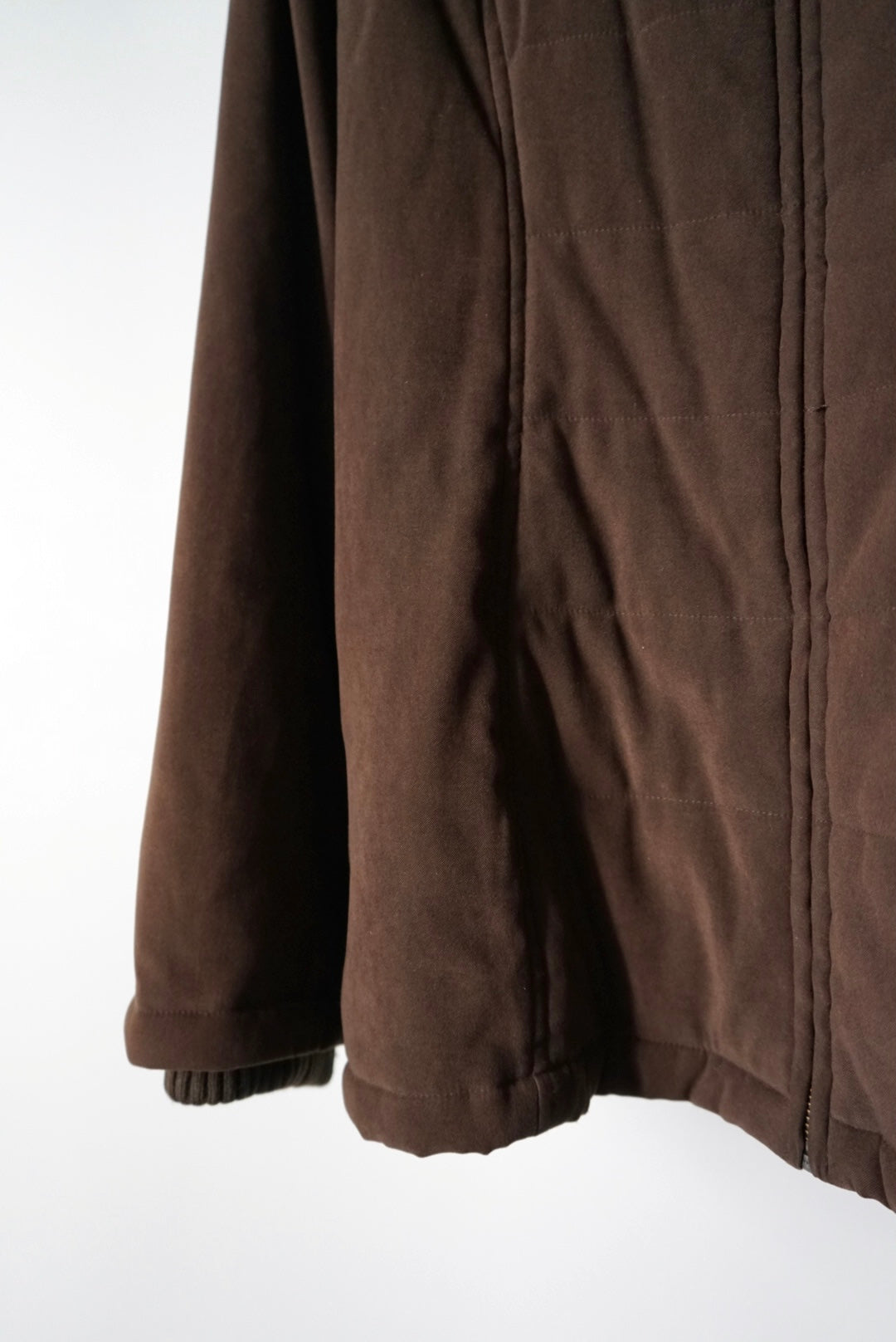 Fake fur collar zip up jacket