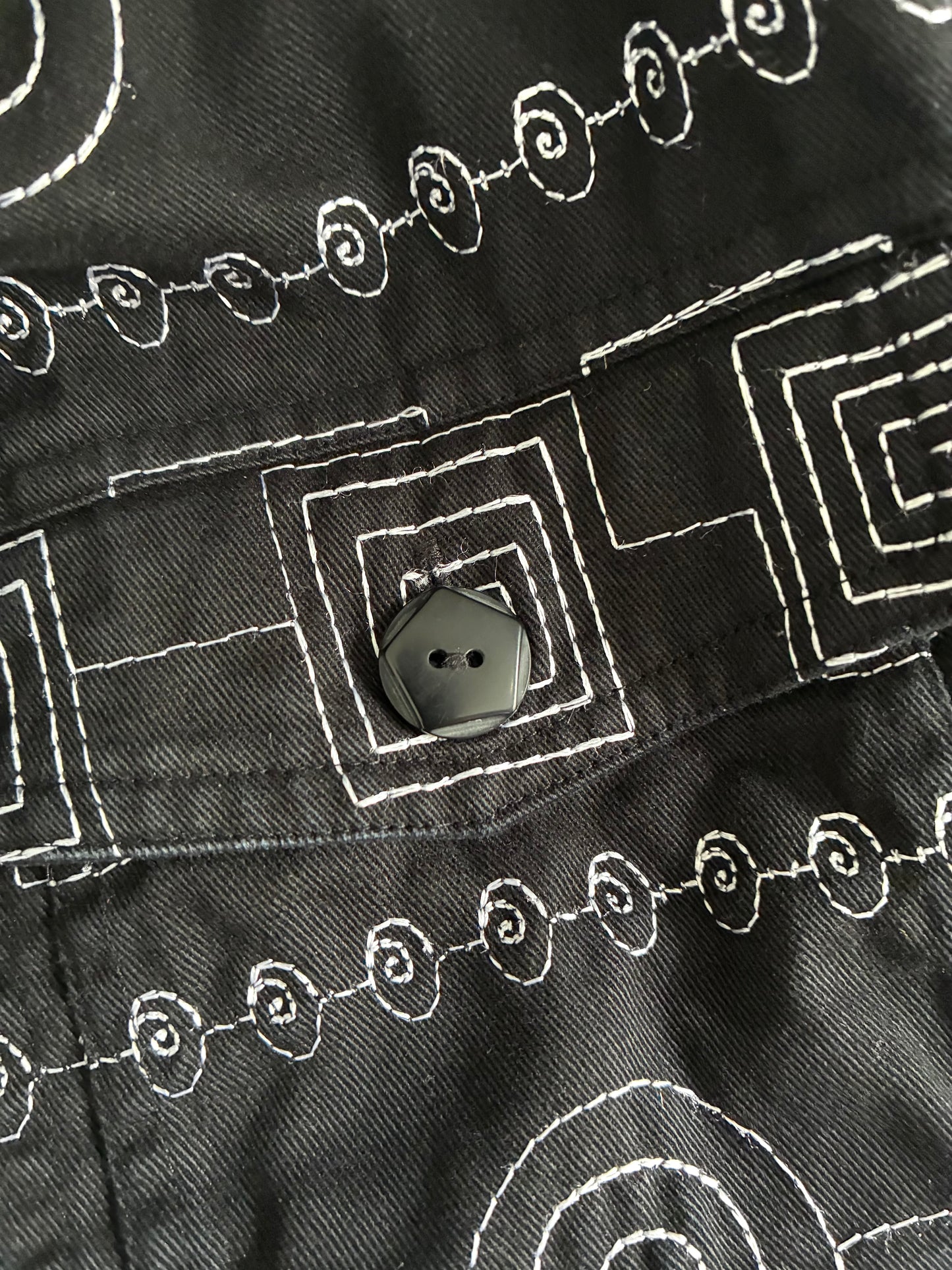 Silver embroidery jacket