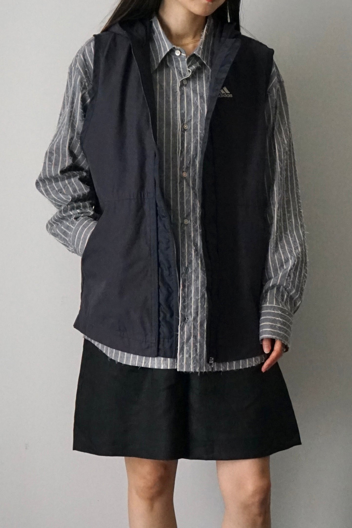 "adidas" foodie cotton poly tech vest