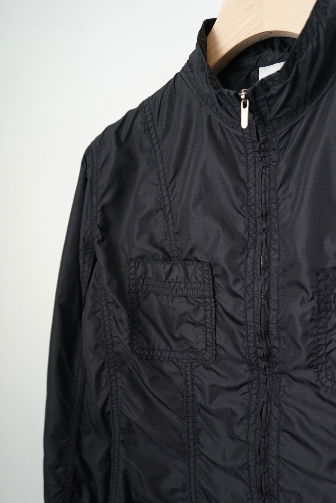 "CITY DKNY" double zipper design jacket