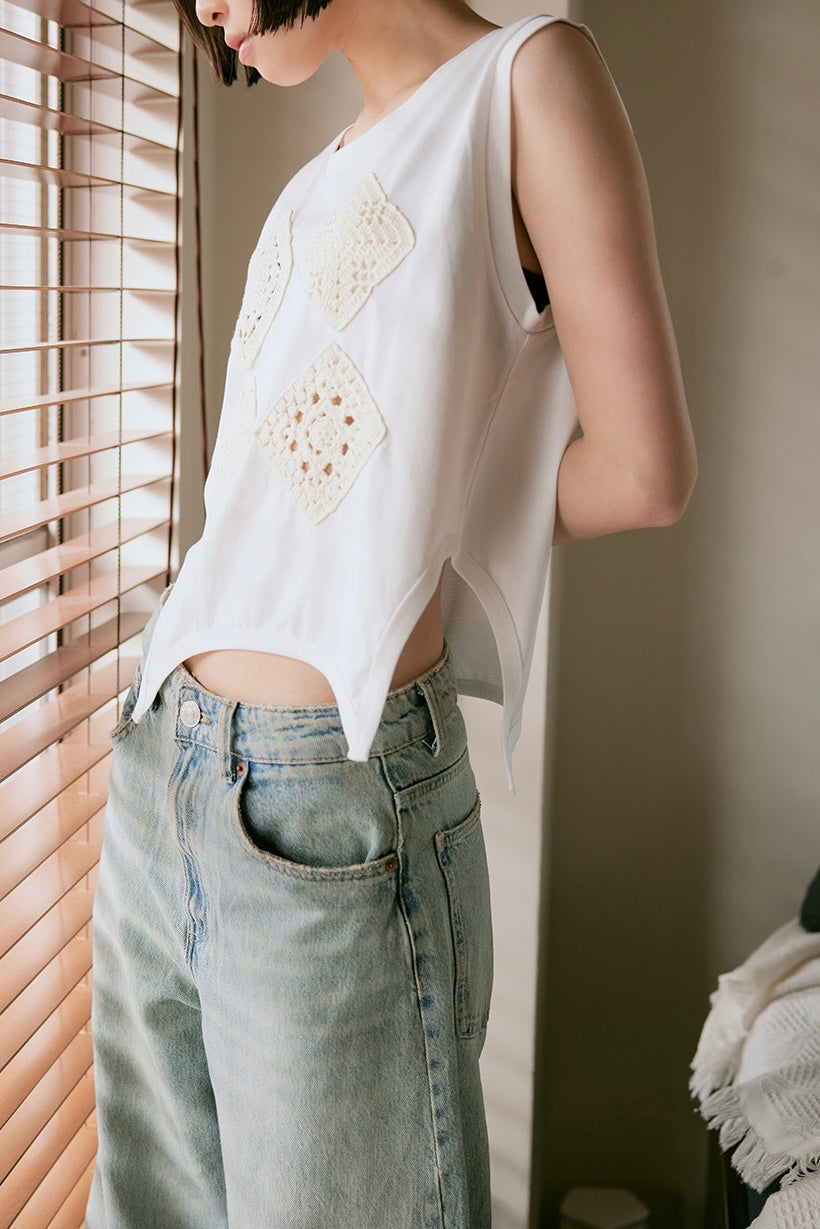 【tyn.TGOR】Crochet tank