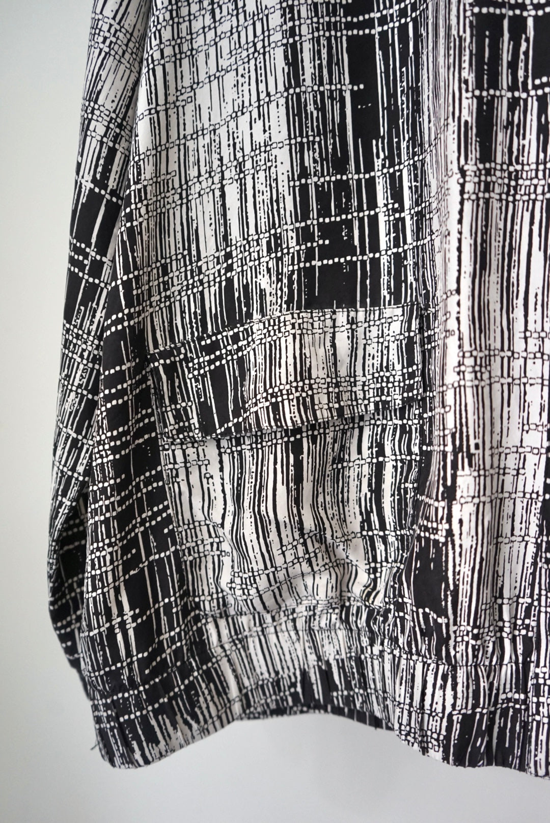 Silk art print foodie shirt jacket