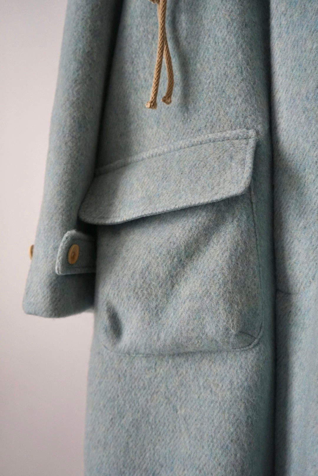 【SHOTAHIYAMA】  stand collar loose wool coat