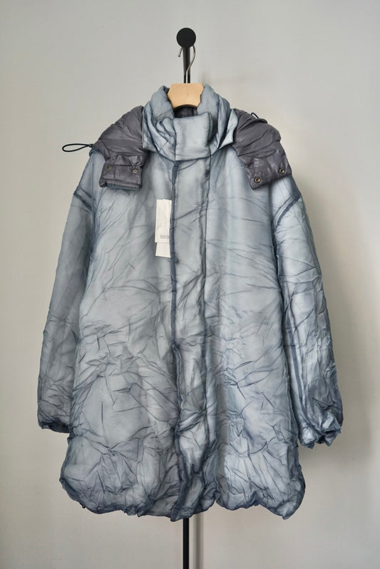 【DSCHUNGEL.】Crinkled organza padded coat