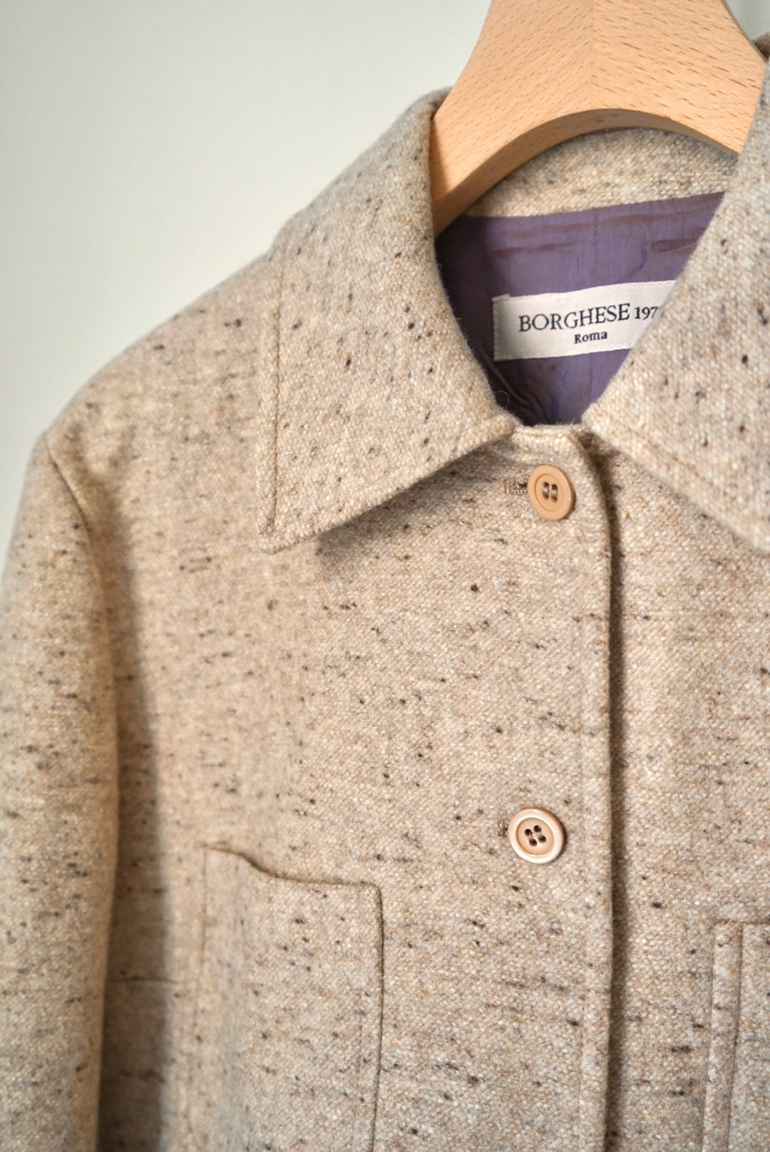 Melange jacket made in Italy