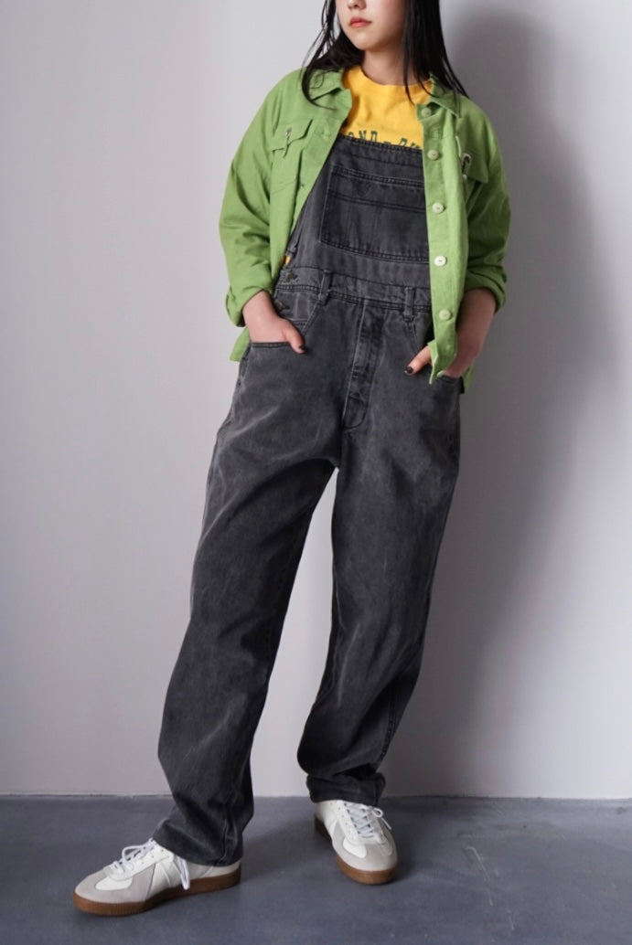 Black denim overall