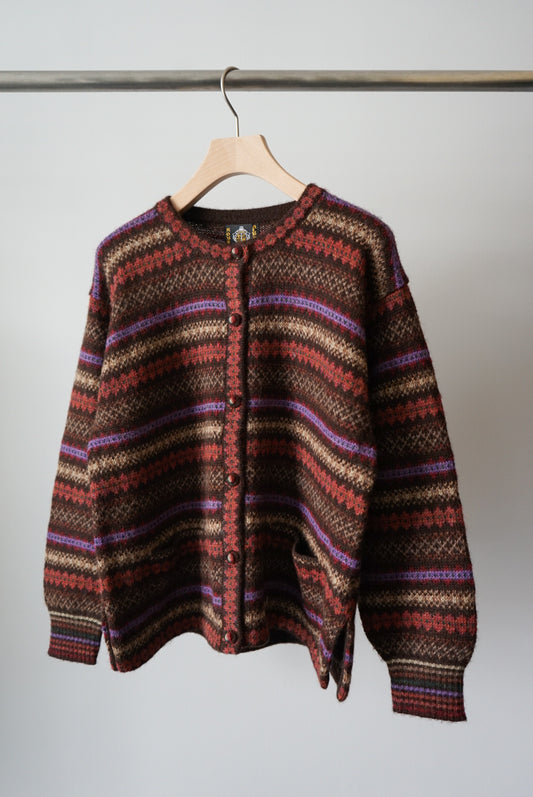 Alpaca fair isle cardigan