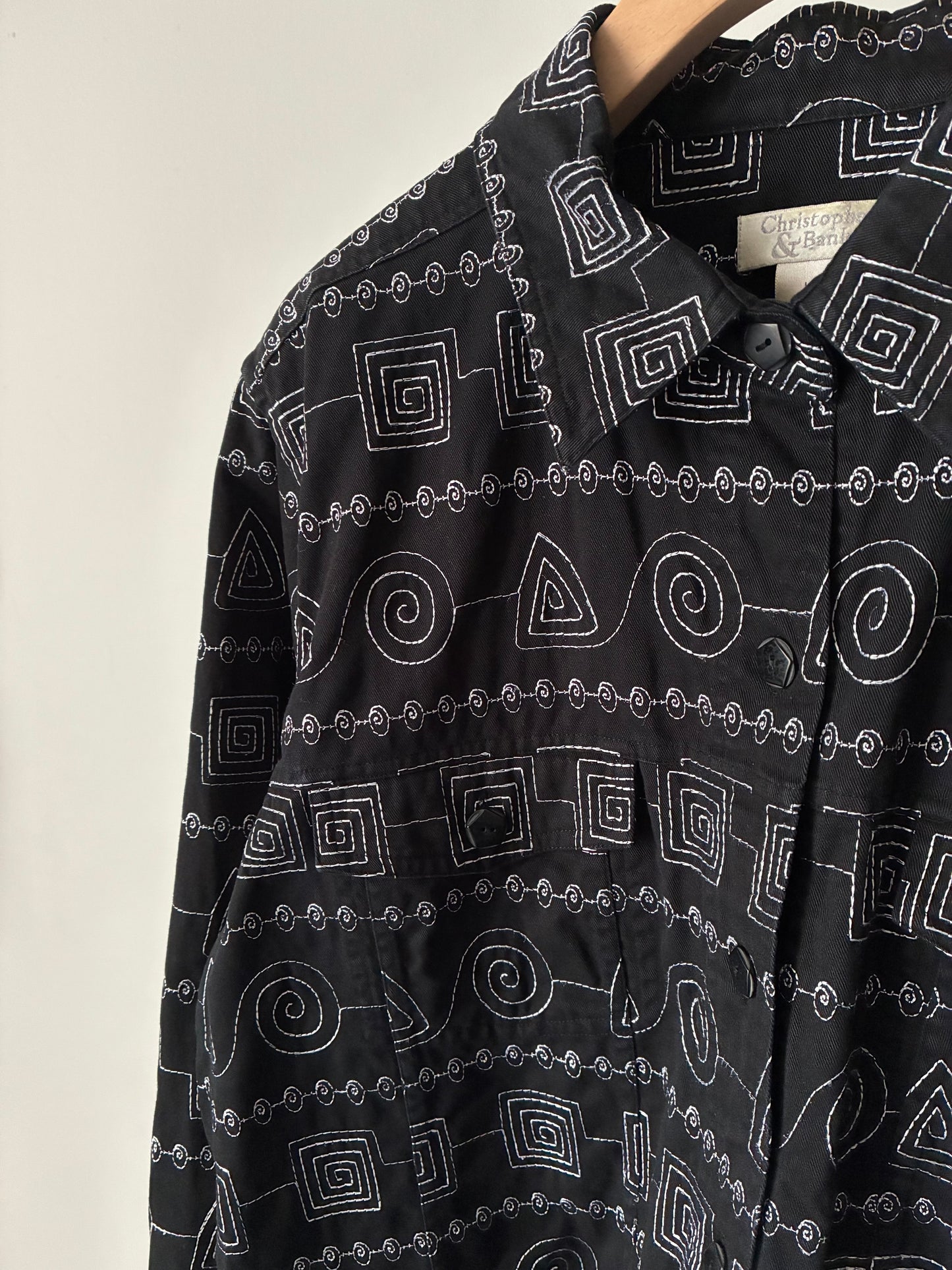 Silver embroidery jacket
