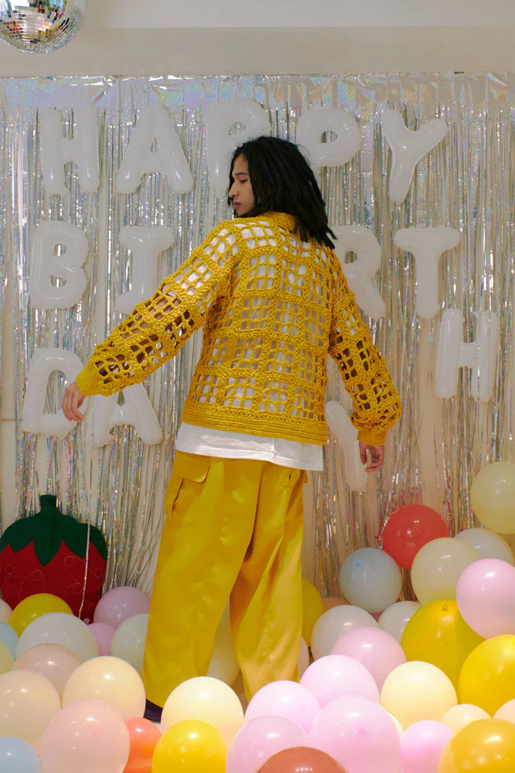 【SHOTAHIYAMA】 balloon cargo pants mustard