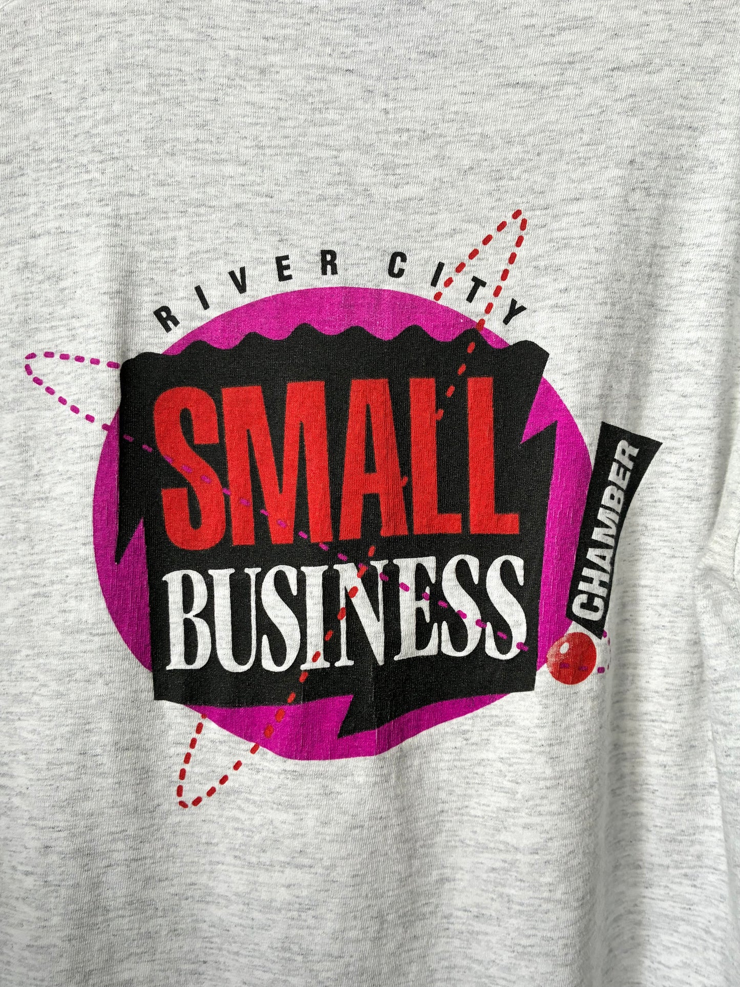 "SMALL BUSINESS" double-sided print Tee