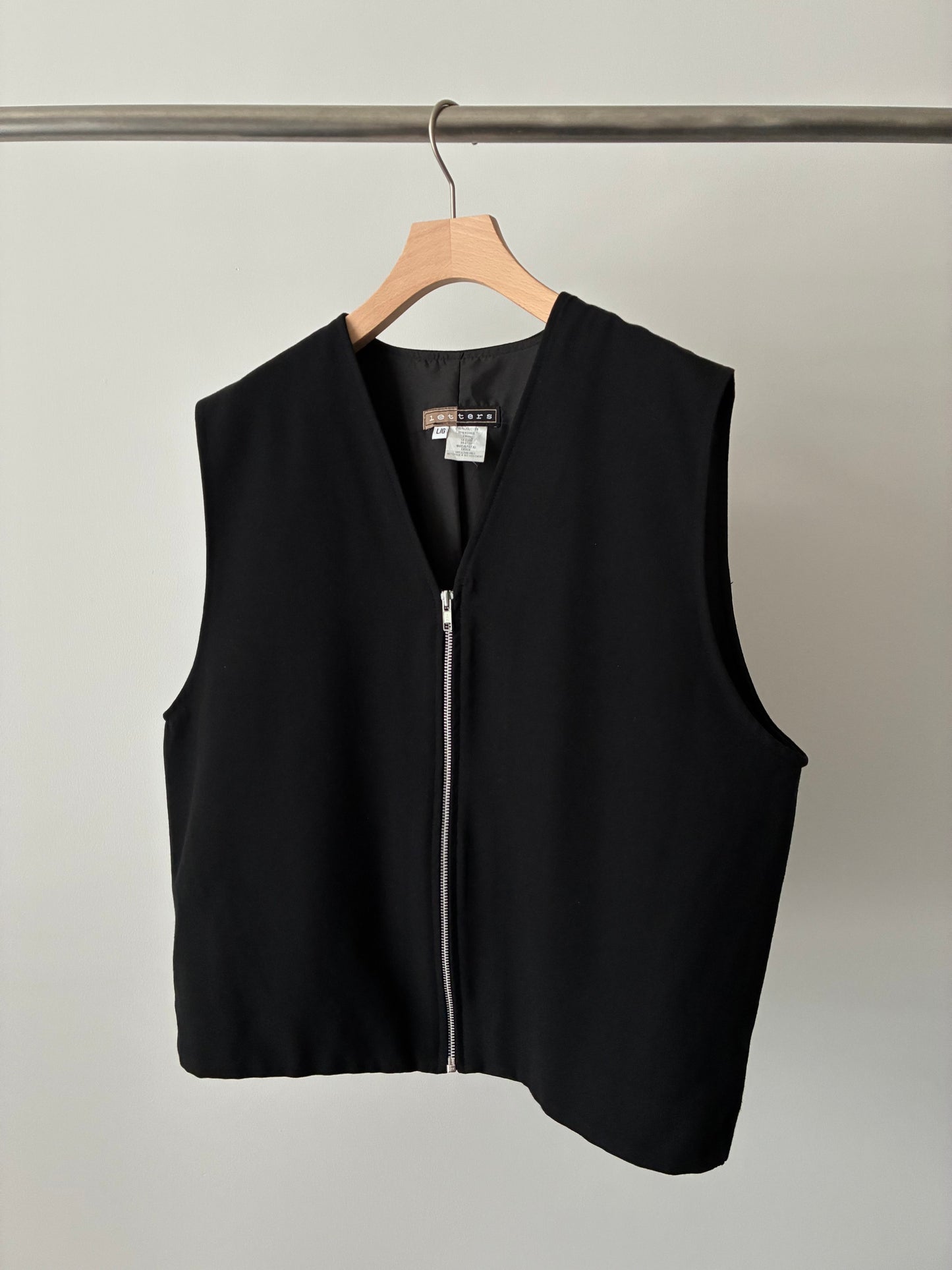 Zipup simple vest made in CANADA