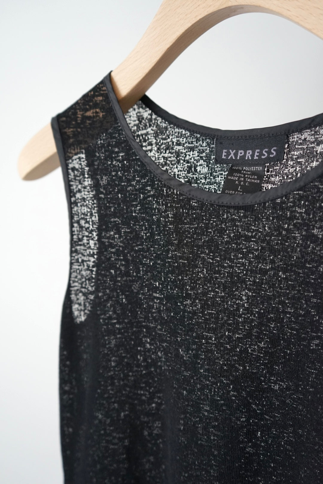 See-through sleeveless tops