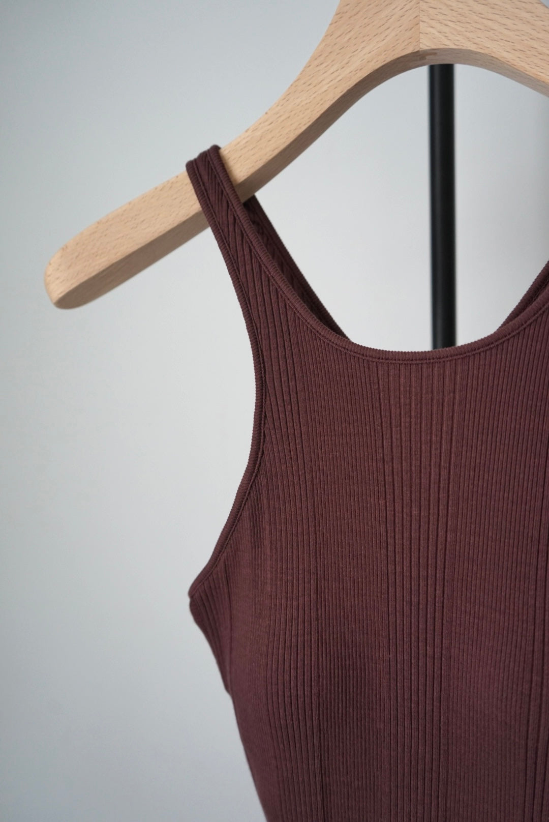 【HAKUJI】Random rib amesle bra tanktop