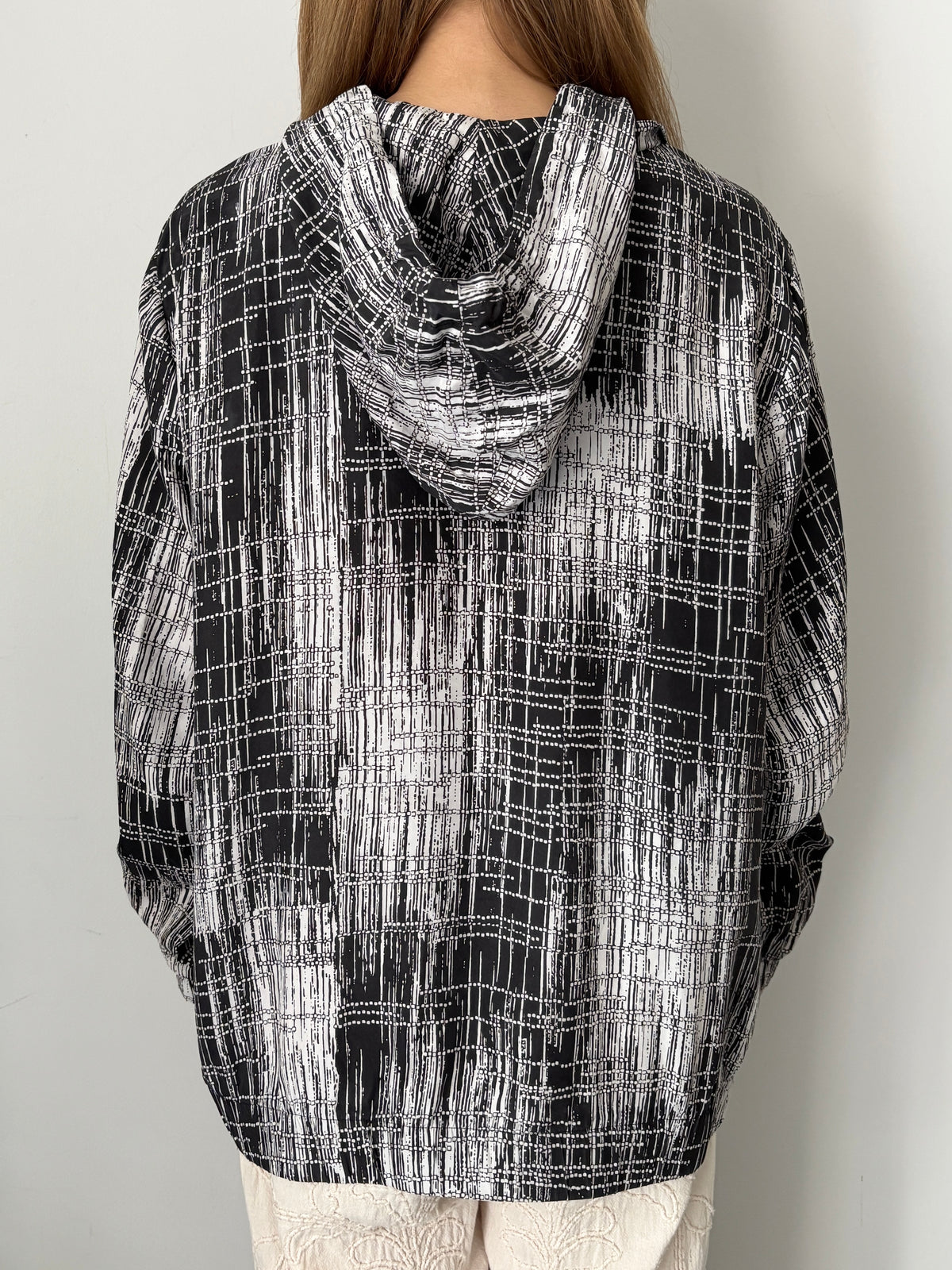Silk art print foodie shirt jacket