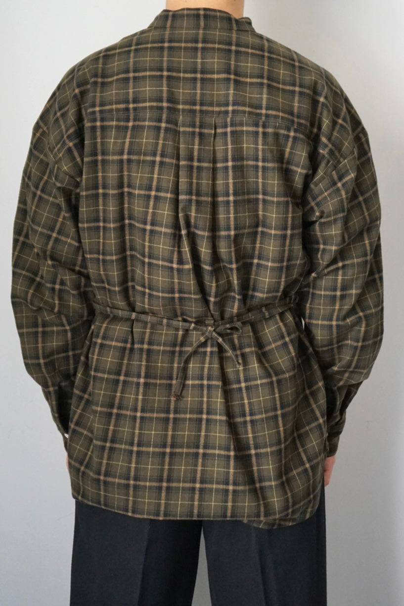 【SHOTAHIYAMA】leaf patchwork pullover shirt