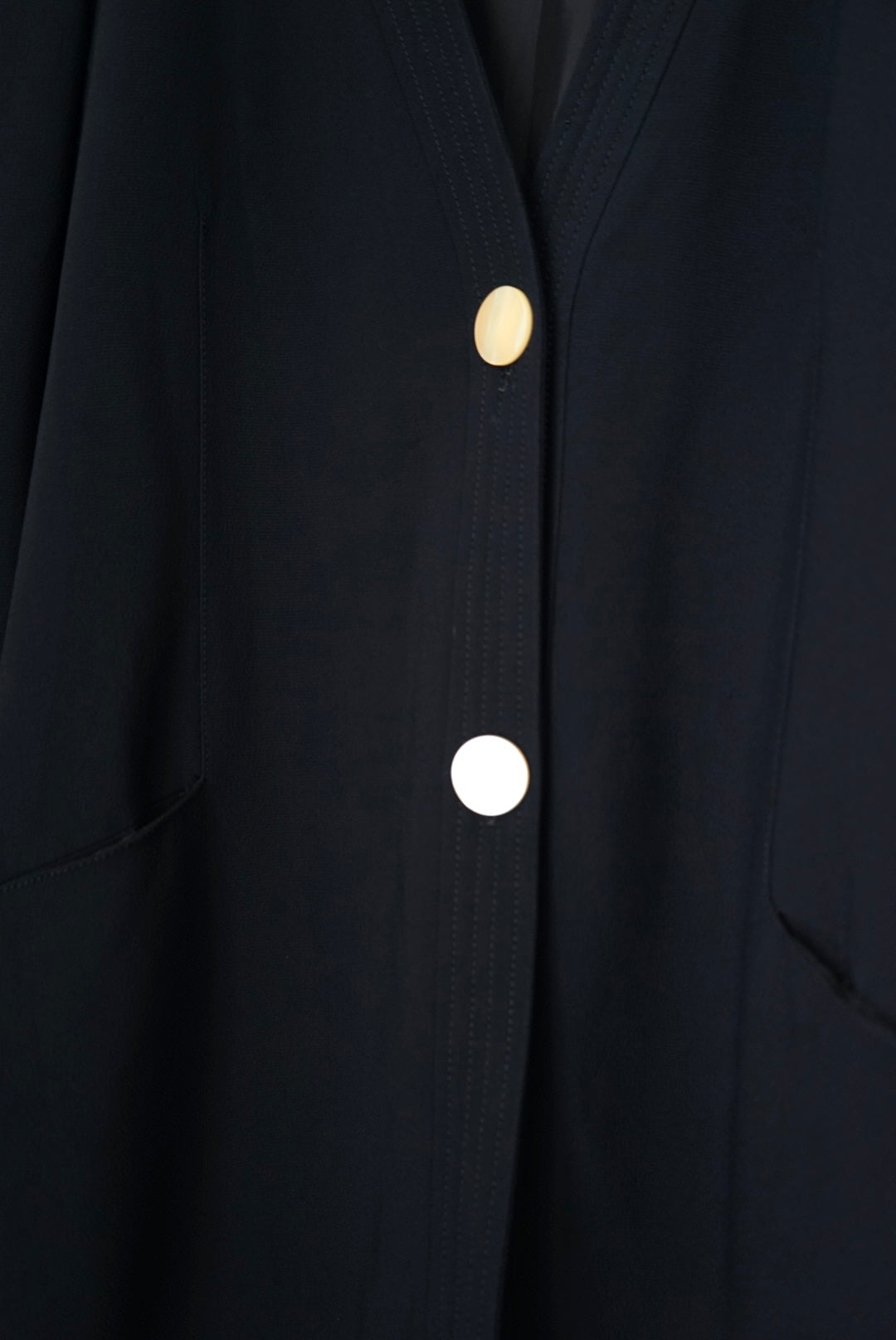 Collarless haori jacket made in Italy