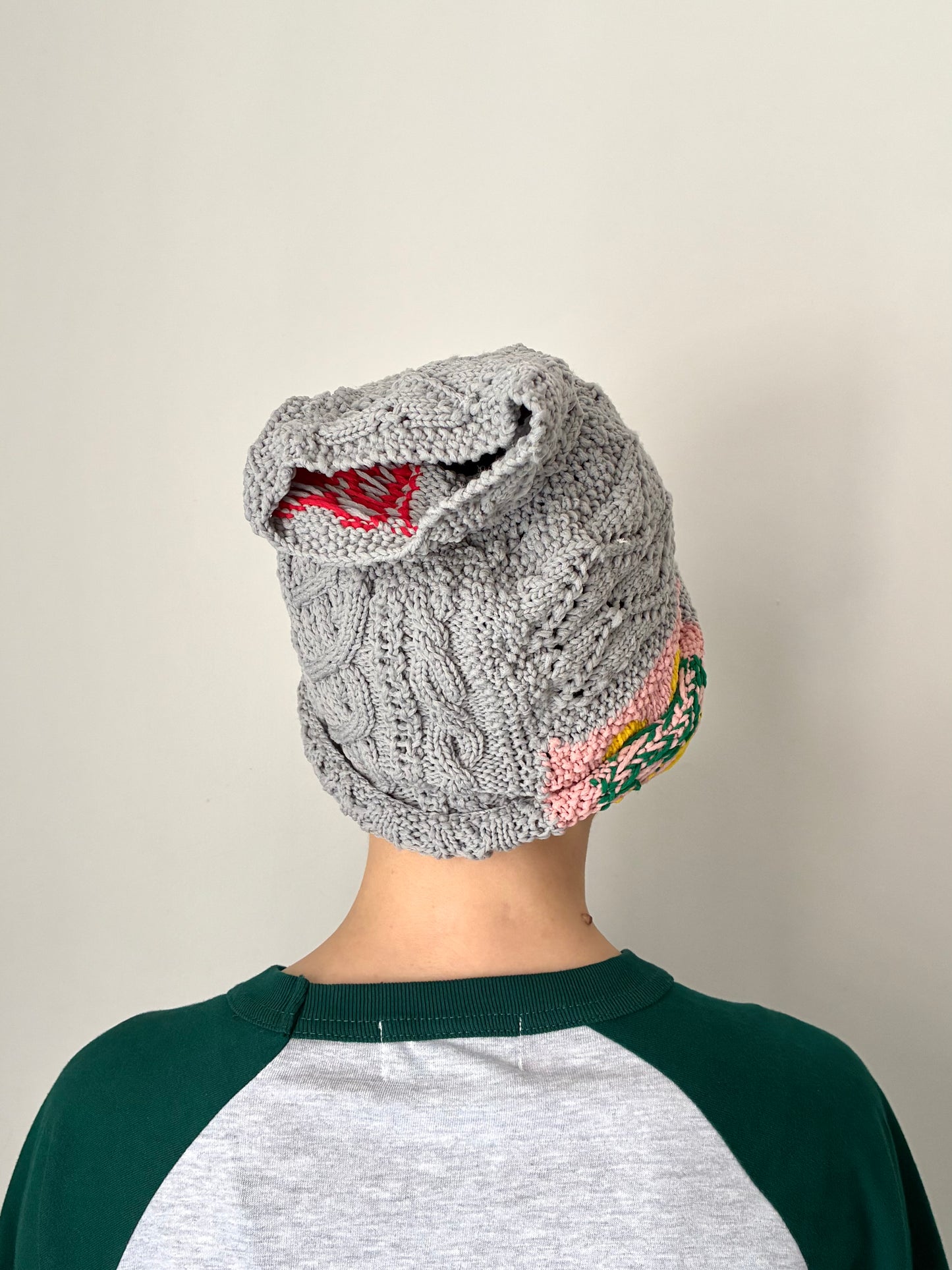 【SHOTAHIYAMA】patchwork hand knit hat