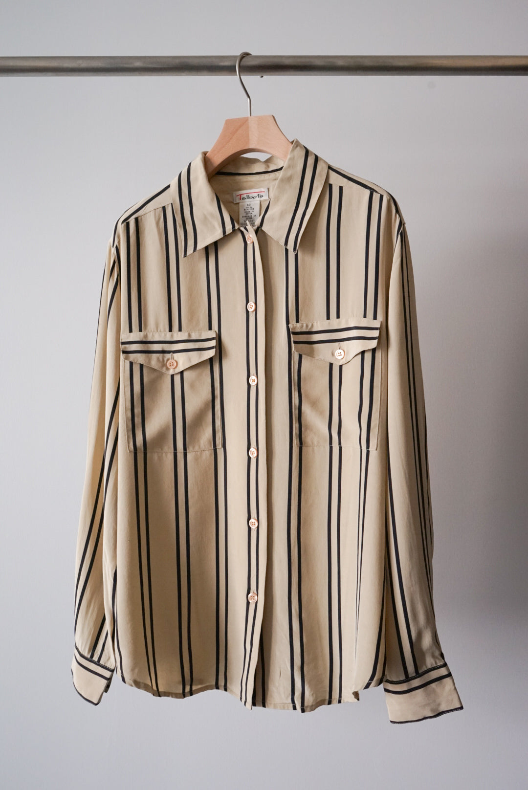 Silk stripe shirt