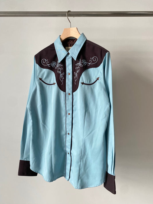 Choco mint western shirt