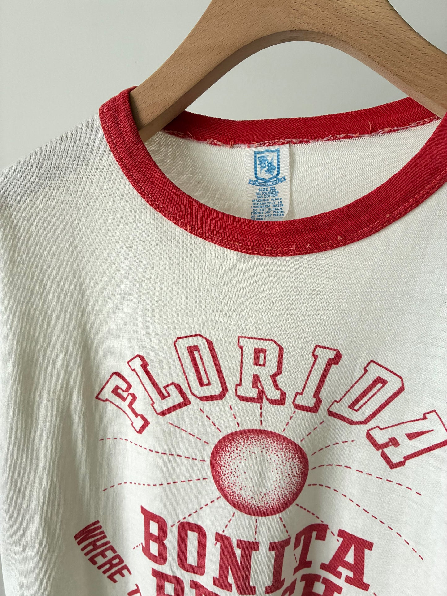 80’s print ringer tee
