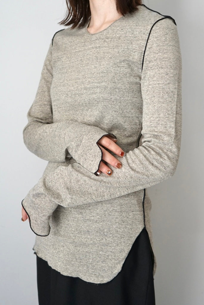 【HAKUJI】Glittery L/S PO -oatmeal-