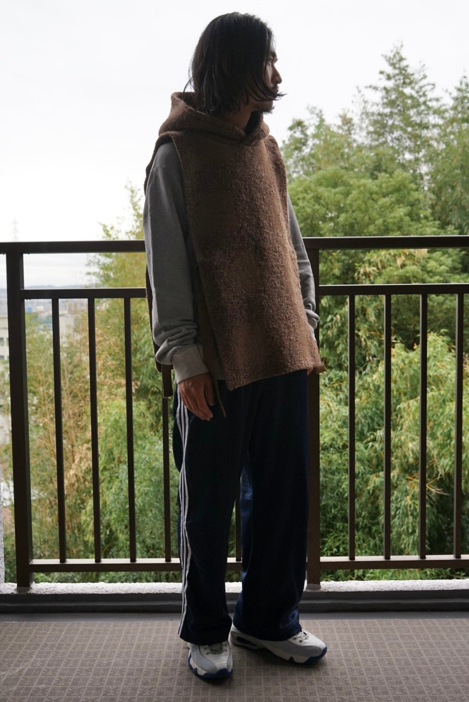 【SHOTAHIYAMA】 desert knit vest hoodie