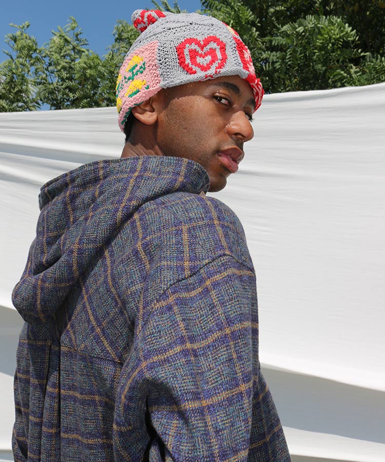 【SHOTAHIYAMA】hooded check shirt