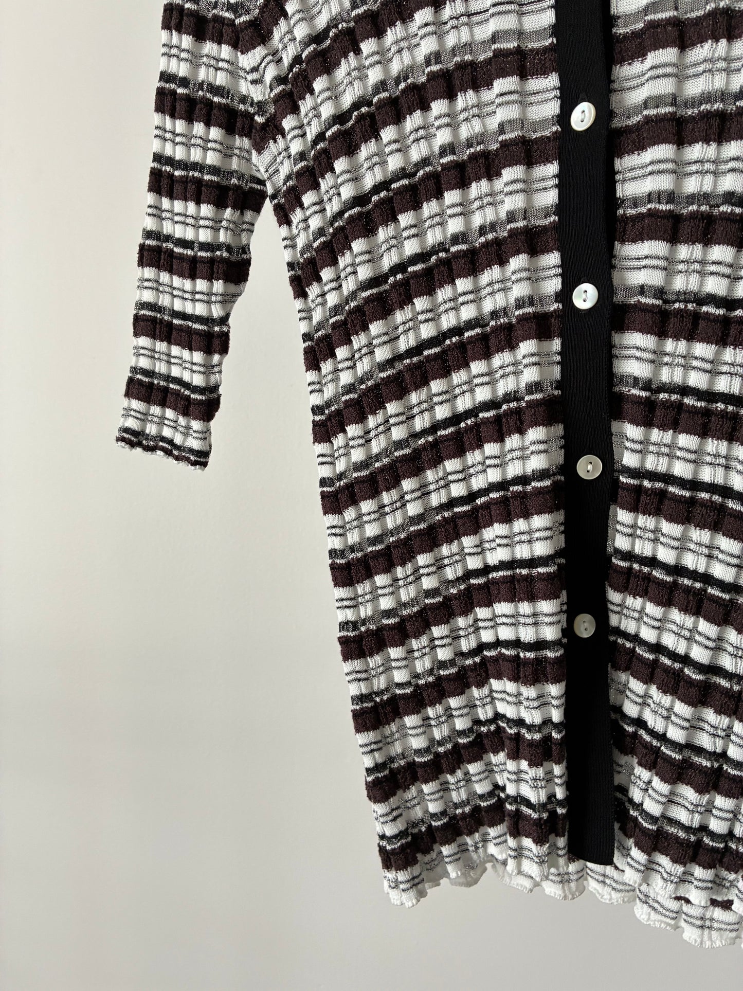 【tyn.TGOR】Sheer border knit polo