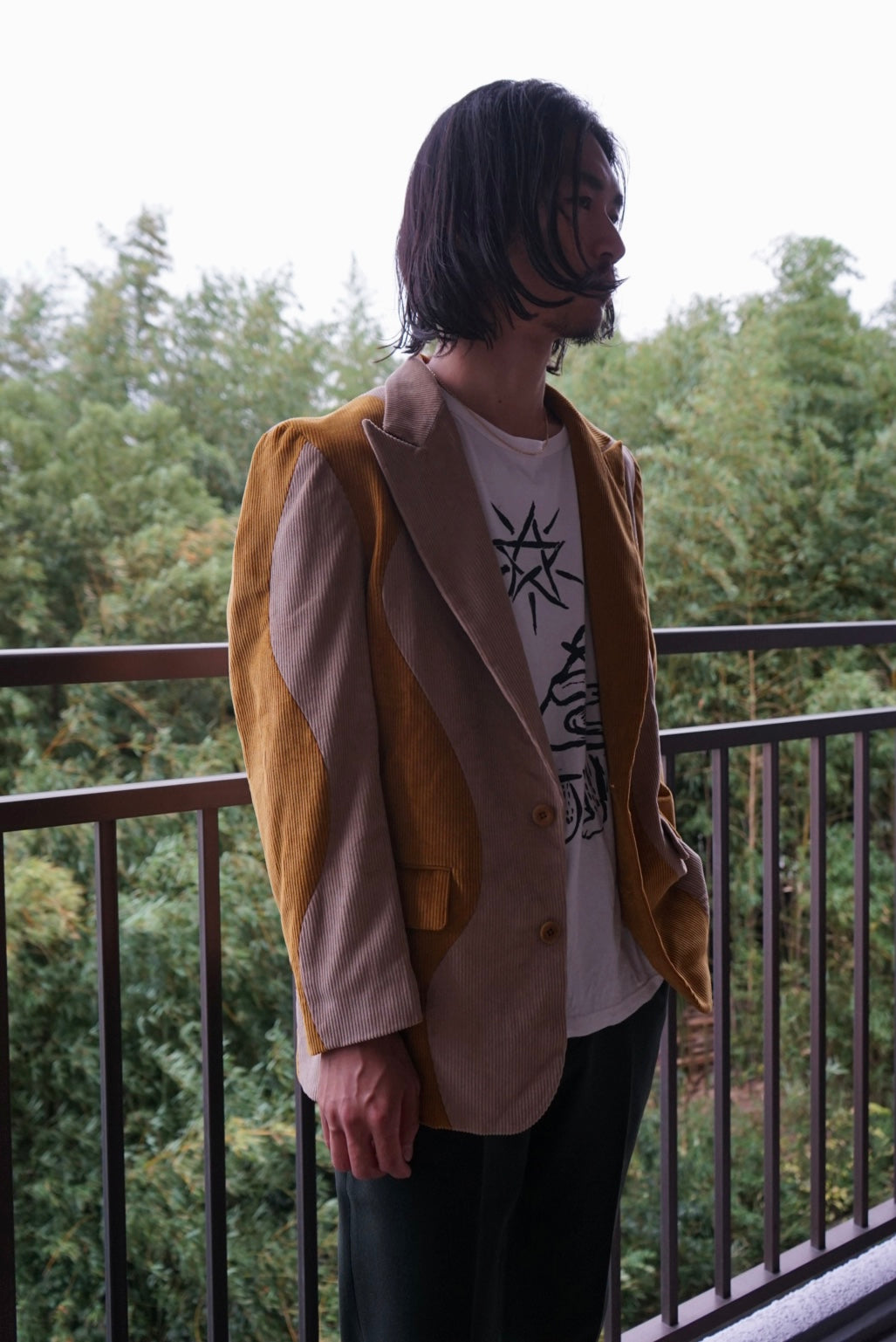 【SHOTAHIYAMA】 wave corduroy tailored jacket