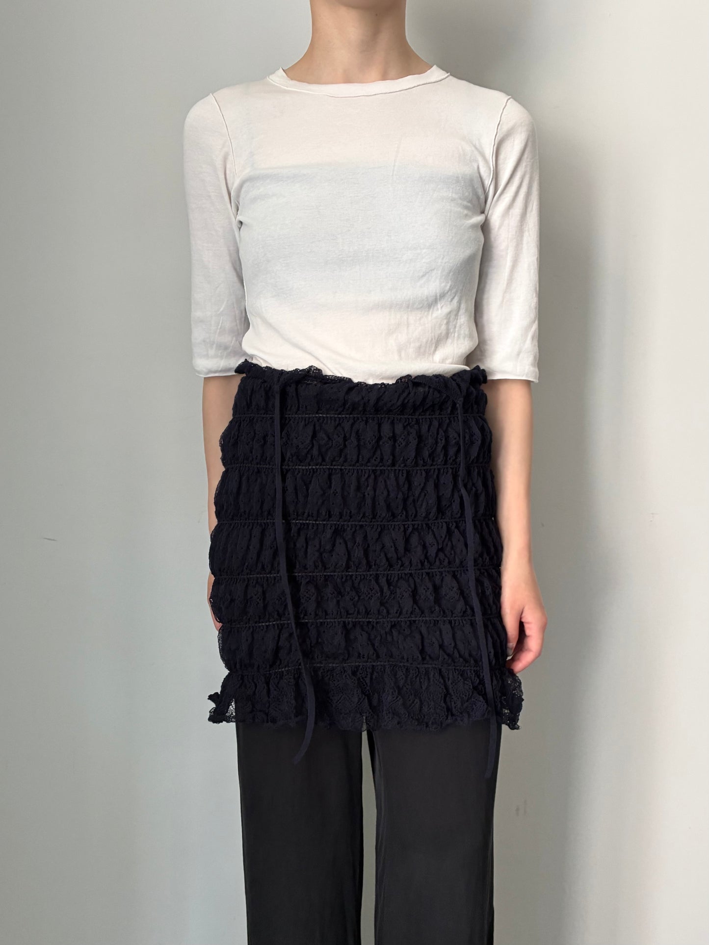 【EUCHRONIA】 Shrring Lace Camisole