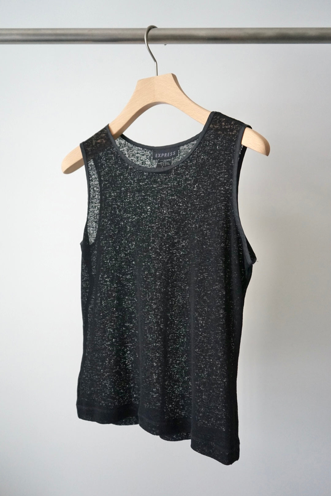 See-through sleeveless tops