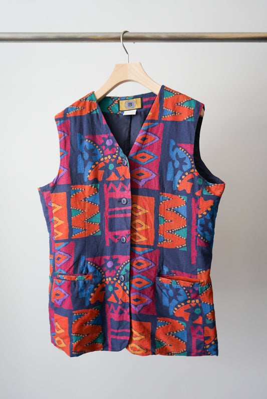 Multi pattern vest