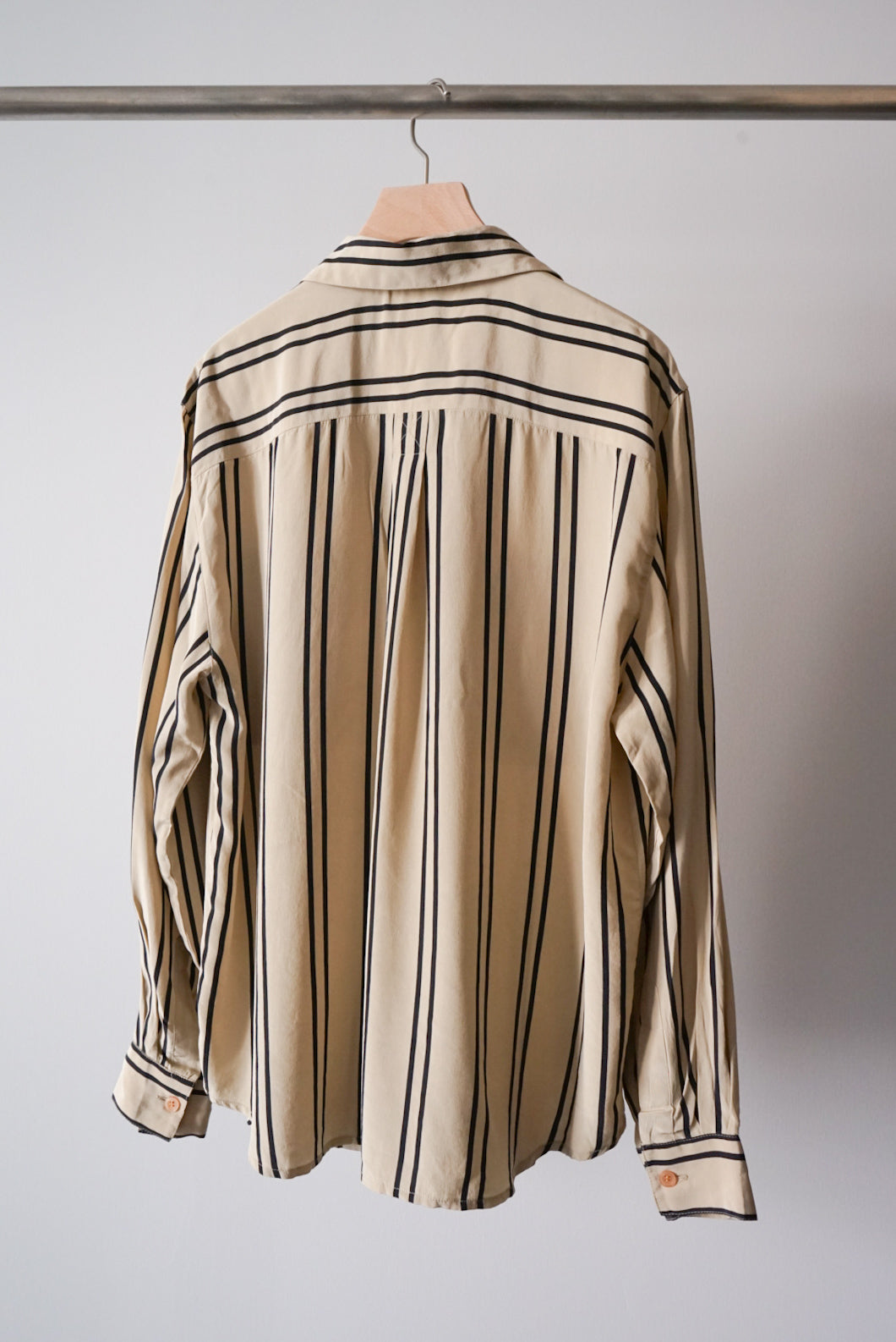 Silk stripe shirt