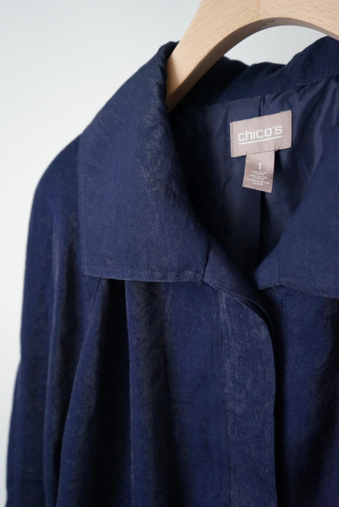 Shiny design collar jacket